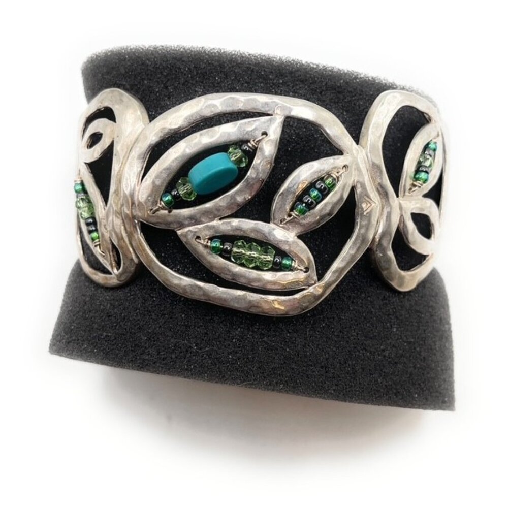 B2182 Retired Silpada Turquoise Seed Bead Bracelet